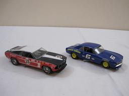 Two Hornby Slot Cars including Ford Mustang and Sunoco 1980 Chevrolet Camaro, 6 oz