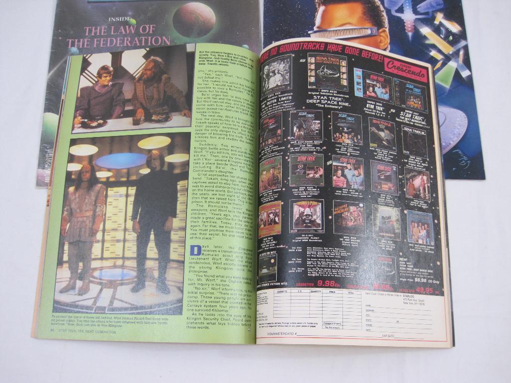 Lot of Star Trek Magazines including Star Trek The Next Generation Volume 4 (87-88 Season), Star