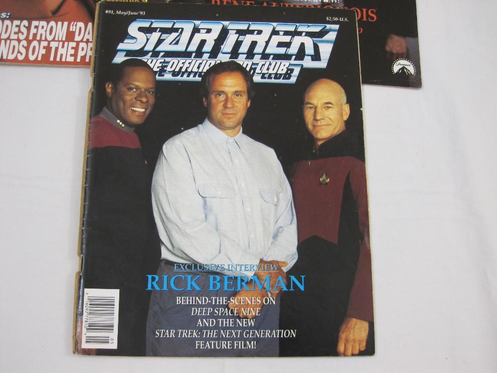 Lot of Star Trek Magazines including Star Trek Deep Space Nine Volume 4 1993, Star Trek The Official