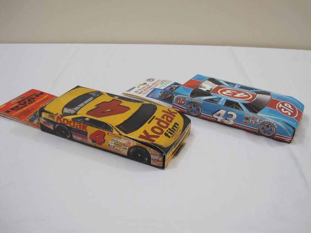 Two Sets of Traks collectible Race Cards including Kodak Ernie Irvan Team Set and 20 Years of