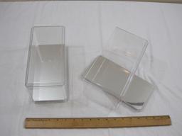 2 Plastic Display Cases for Model Cars with reflective bases, 4.5" x 9" x 5", 1 lb 8 oz
