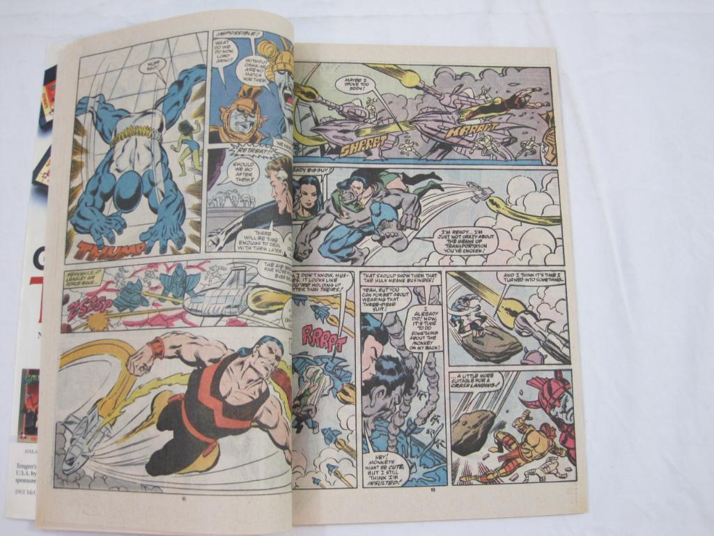 Two Marvel Super-Size Annual The Avengers Comic Books including #17 The Evolutionary War (1988) and