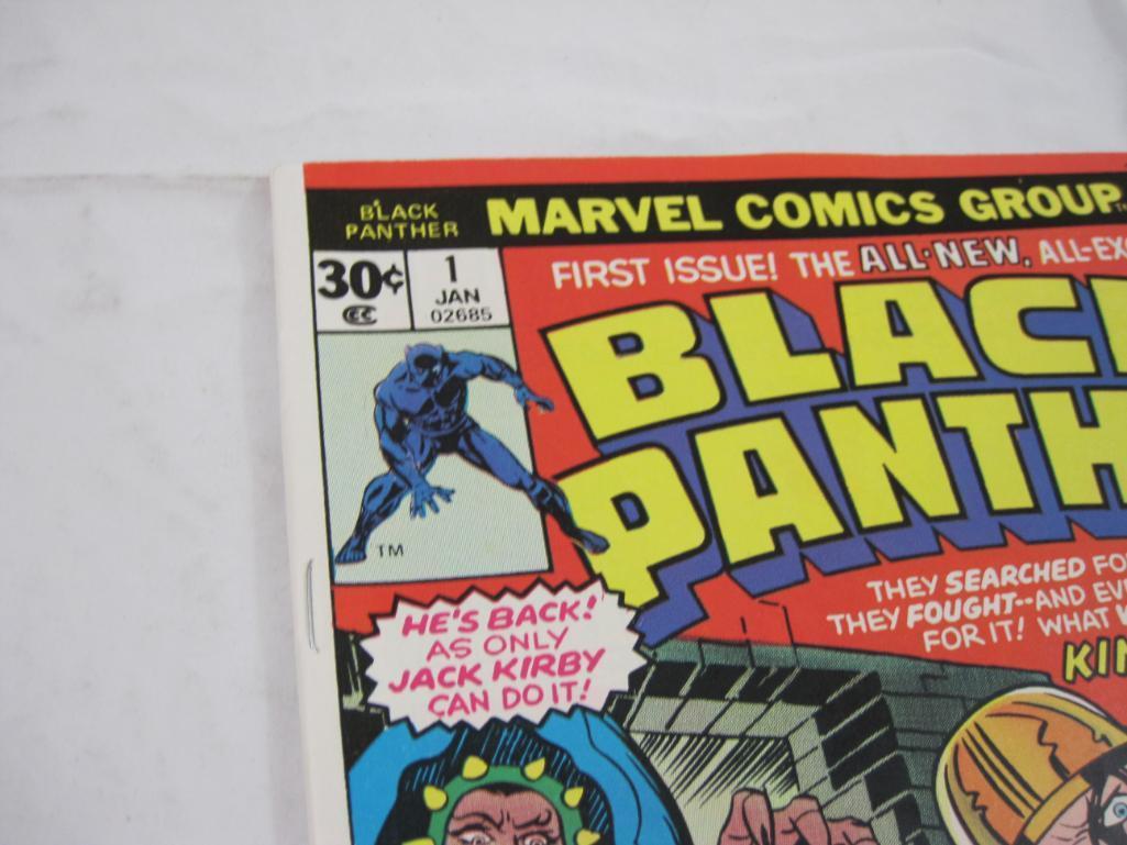 Six Marvel Black Panther Comic Books Issues 1-6, January 1976-November 1977, 11 oz