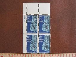 Block of 4 1967 Plan for Better Cities 5 cent US postage stamps, #1333