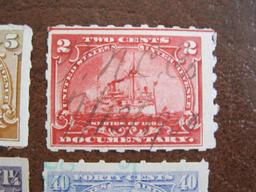 Lot of four 1898 Documentary and Proprietary Internal Revenue stamps