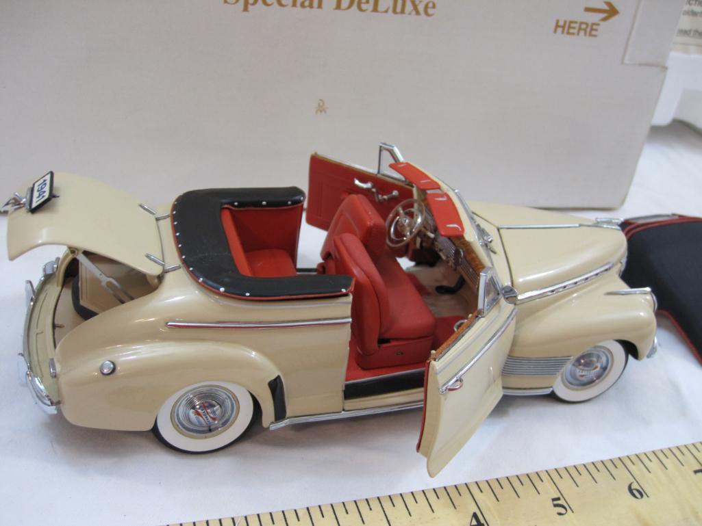 1941 Chevrolet Special DeLuxe Diecast Model Car, The Danbury Mint, in original box, 2 lbs 1 oz