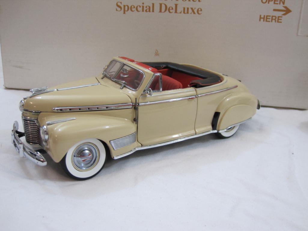1941 Chevrolet Special DeLuxe Diecast Model Car, The Danbury Mint, in original box, 2 lbs 1 oz