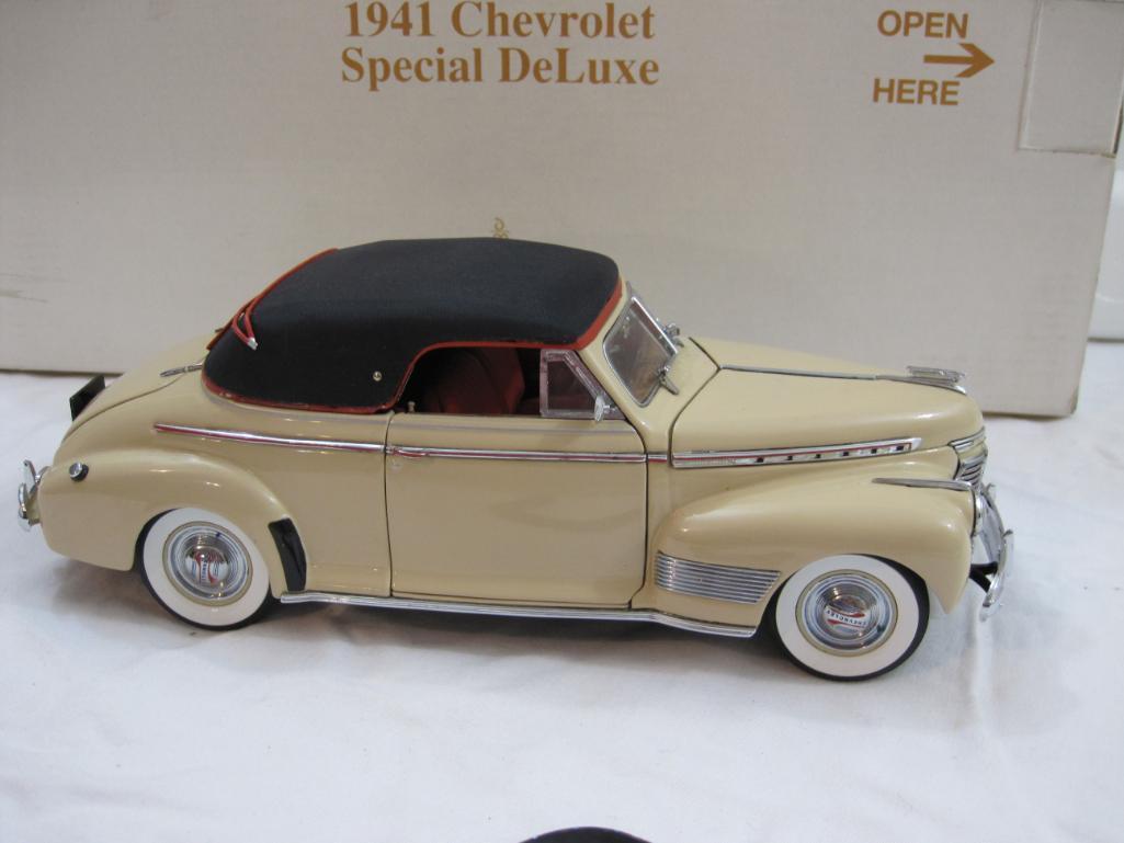 1941 Chevrolet Special DeLuxe Diecast Model Car, The Danbury Mint, in original box, 2 lbs 1 oz