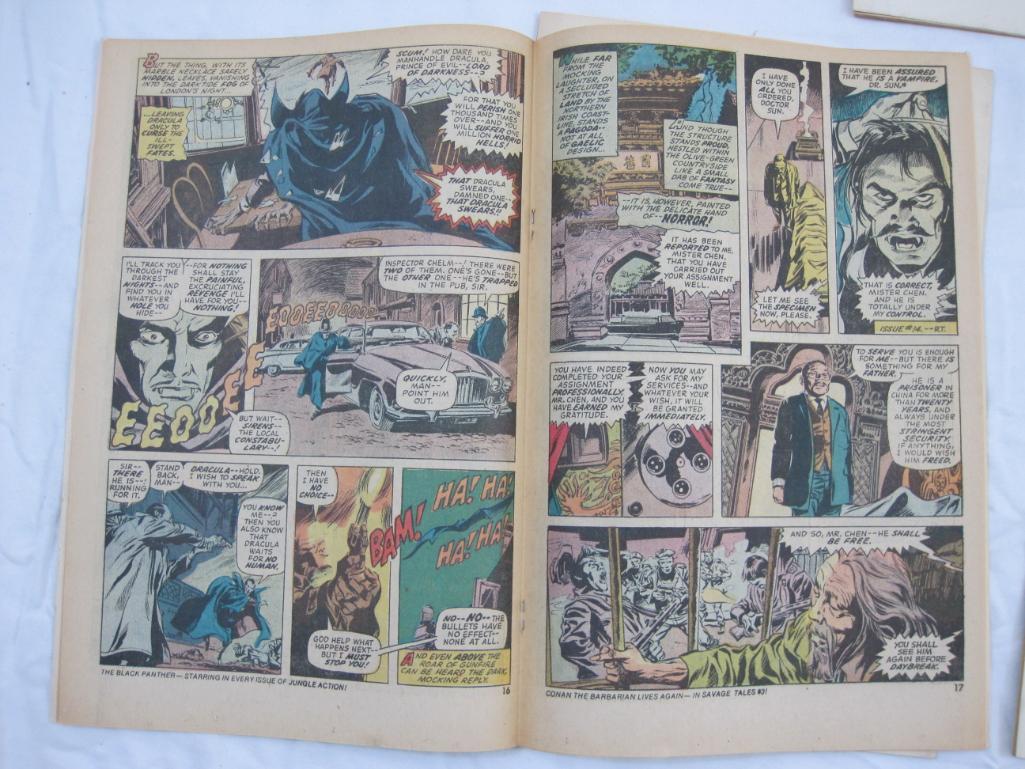 Five The Tomb of Dracula Comic Books Issues #16-20, January 1974-May 1974, Marvel Comics Group, 9 oz