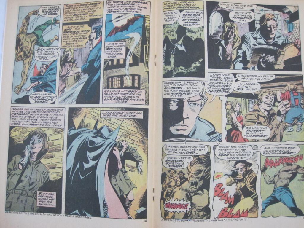 Five The Tomb of Dracula Comic Books Issues #16-20, January 1974-May 1974, Marvel Comics Group, 9 oz