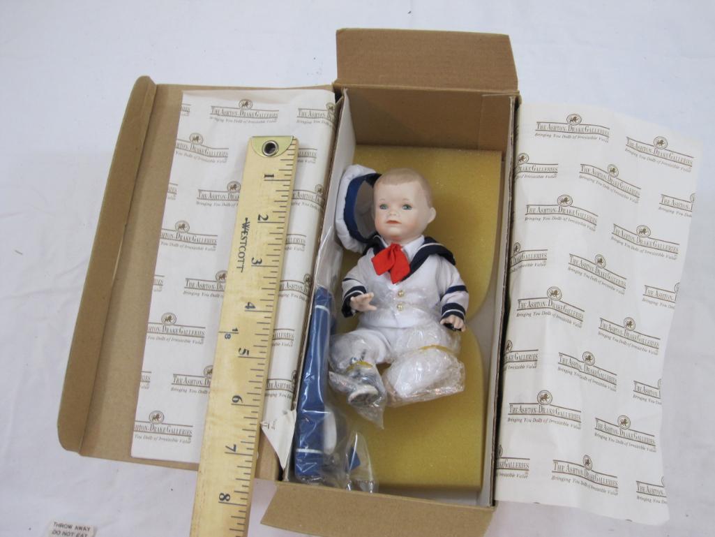 Matthew Porcelain Doll, The Ashton-Drake Galleries Mini Doll Collection 92039, new in box, 9 oz