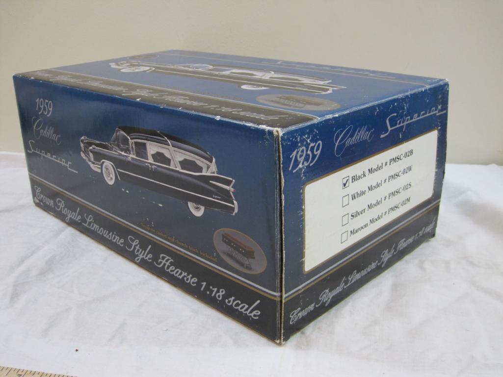 1959 Cadillac Superior Crown Royale Limousine Style Hearse 1:18 Scale, Sunset Coach by Precision