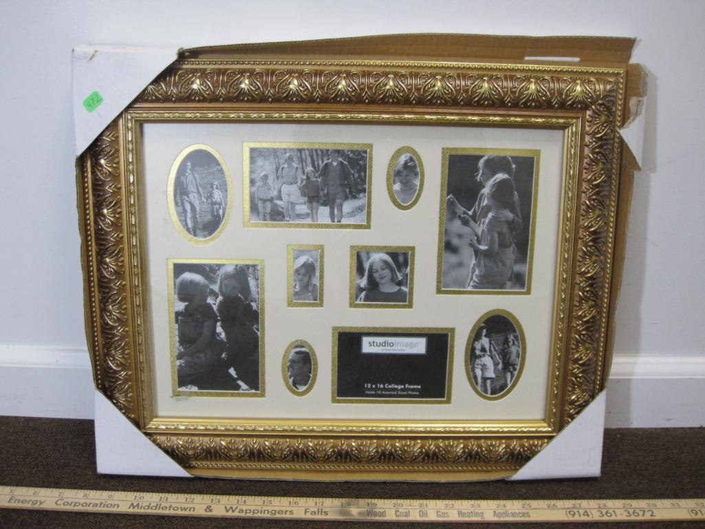 3 New Collage/Memories Photo Frames, 25x28, 18x34 and 12x16"