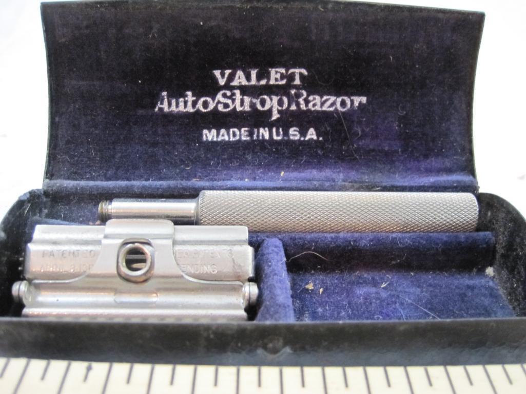 Vintage Valet Auto Strop Razor with Metal Case, 5 oz
