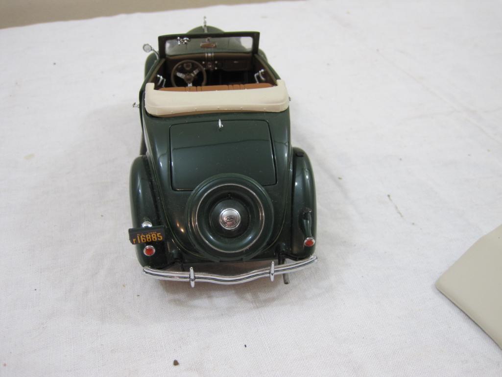 1938 Ford Diecast Model Car, Franklin Mint Precision Models, no box, 1 lb