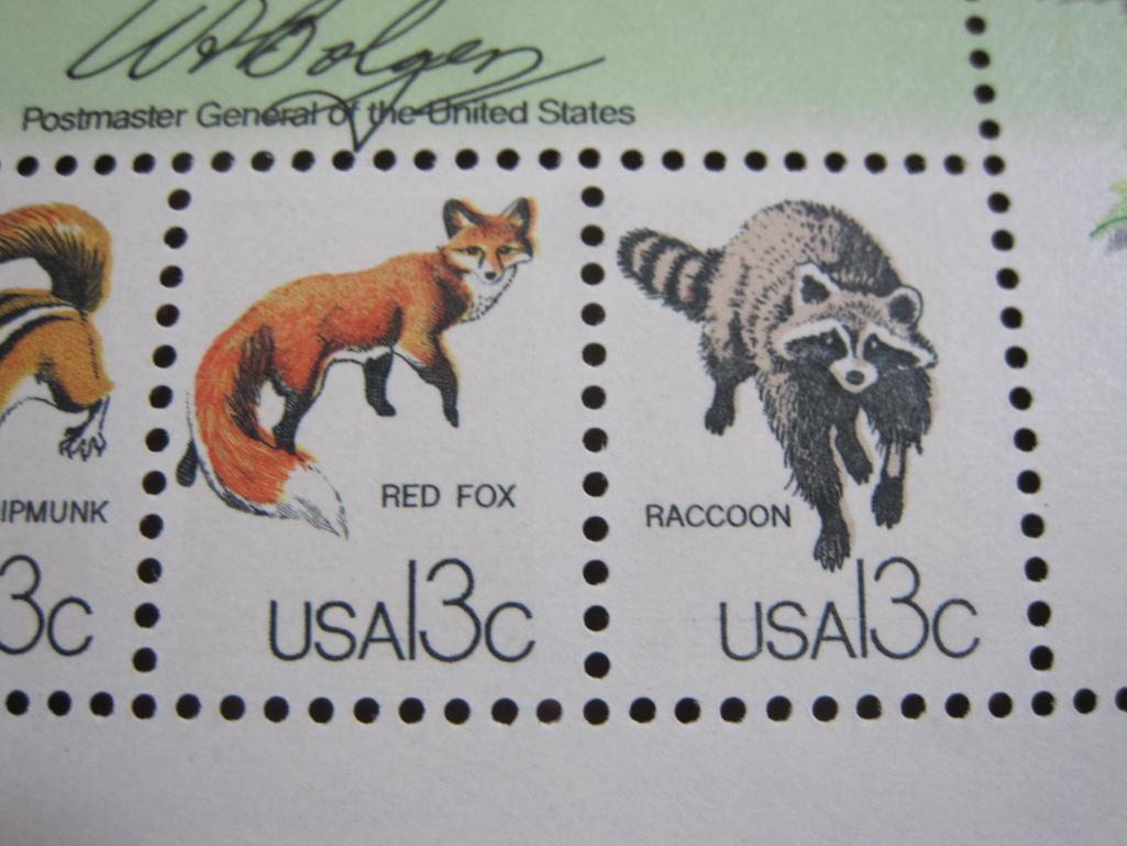 Full 1978 13 cent CAPEX US postage stamp souvenir sheet, Scott # 1757