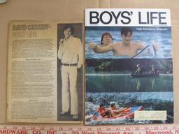 Lot of five vintage magazines including 16 Magazine (Jan. 1971), Feburary 1972 Boys' Life, July 1972