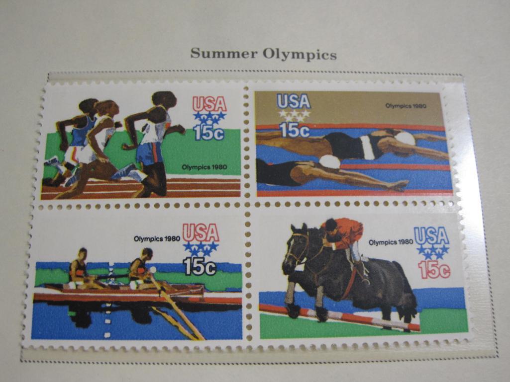 Completed official Scott album page including 1979-80 Decathalon, Summer Olympics and Winter