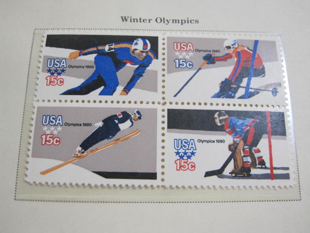 Completed official Scott album page including 1979-80 Decathalon, Summer Olympics and Winter