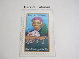 Completed official Scott album page including 1978 Harriet Tubman, Performing Art, Viking I Landing