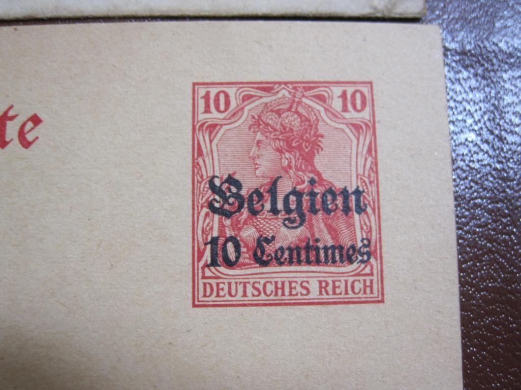 Lot of five pieces of philatelic ephemera