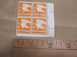 Block of 4 Eagle "A" US postage stamps, #1735