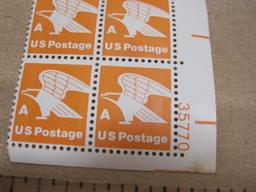 Block of 4 Eagle "A" US postage stamps, #1735