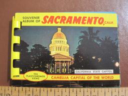 4 small (3 in. by 4. in. ) California souvenir photo booklets: 2 San Francisco, two Sacramento