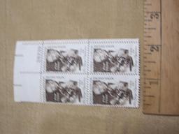 Block of 4 Early Cancer Detection/Pap Test 13 cent US postage stamps, #1754