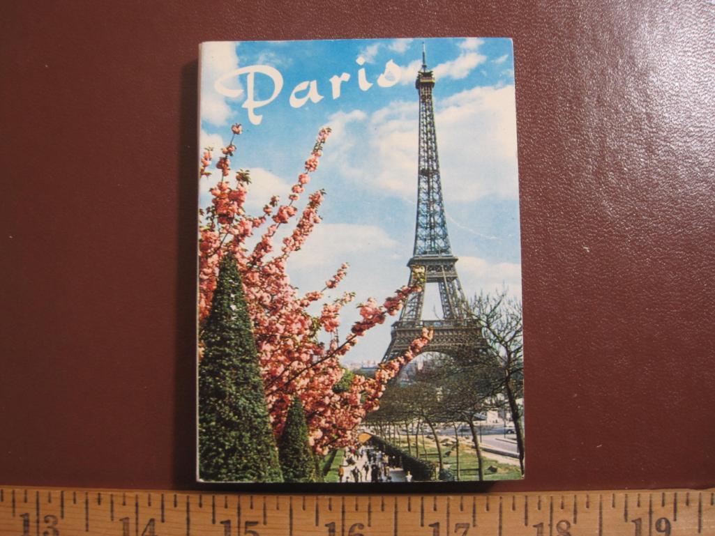 4 small Paris souvenir photo booklets, one specifically on Notre Dame de Paris