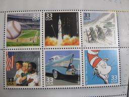 1999 Souvenir Pane "Celebrate the Century, 1950s," featuring 15 33 cent US postage stamps