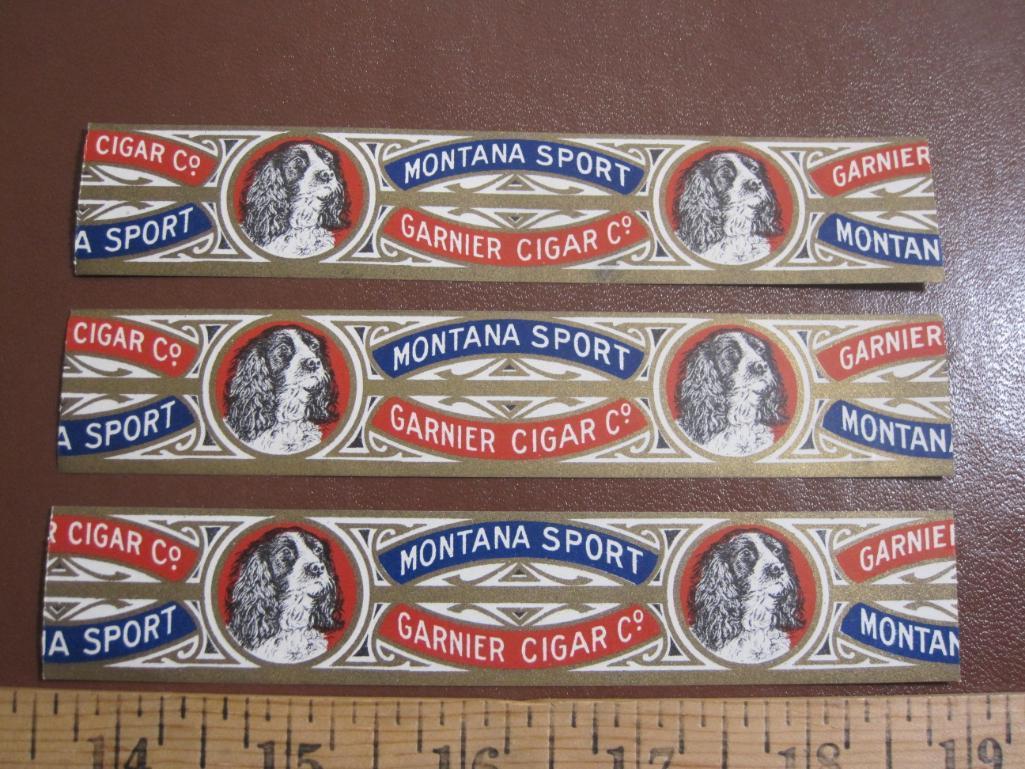 Three Montana Sport Garnier Cigar Co. cigar wrappers