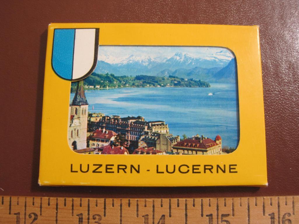 Four small souvenir photo booklets of Lucerne, Switzerland