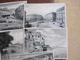 Lot of approximately a half dozen unused vintage post cards depicting scenes of Italian cities