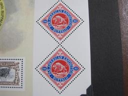 2001 "The Pan-American Inverts" philatelic souvenir sheet including 7 US postage stamps