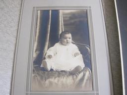 Lot of SIX vintage back & white portraits and photographs