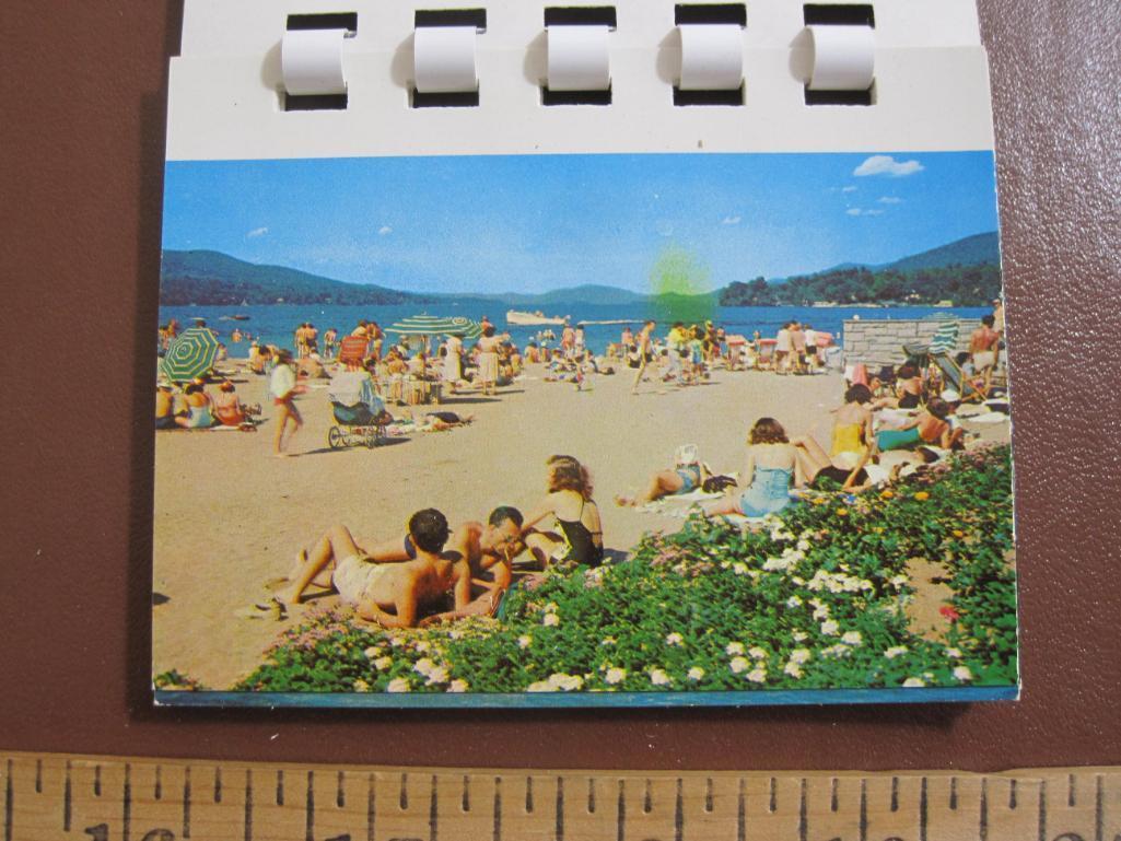 Five small souvenir photo booklets: Lake George, New York City, Niagara Falls, the White Mountains
