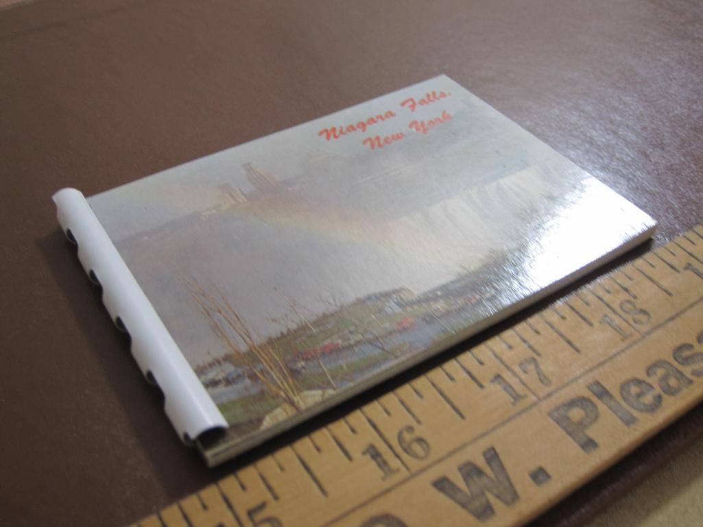 Five small souvenir photo booklets: Lake George, New York City, Niagara Falls, the White Mountains