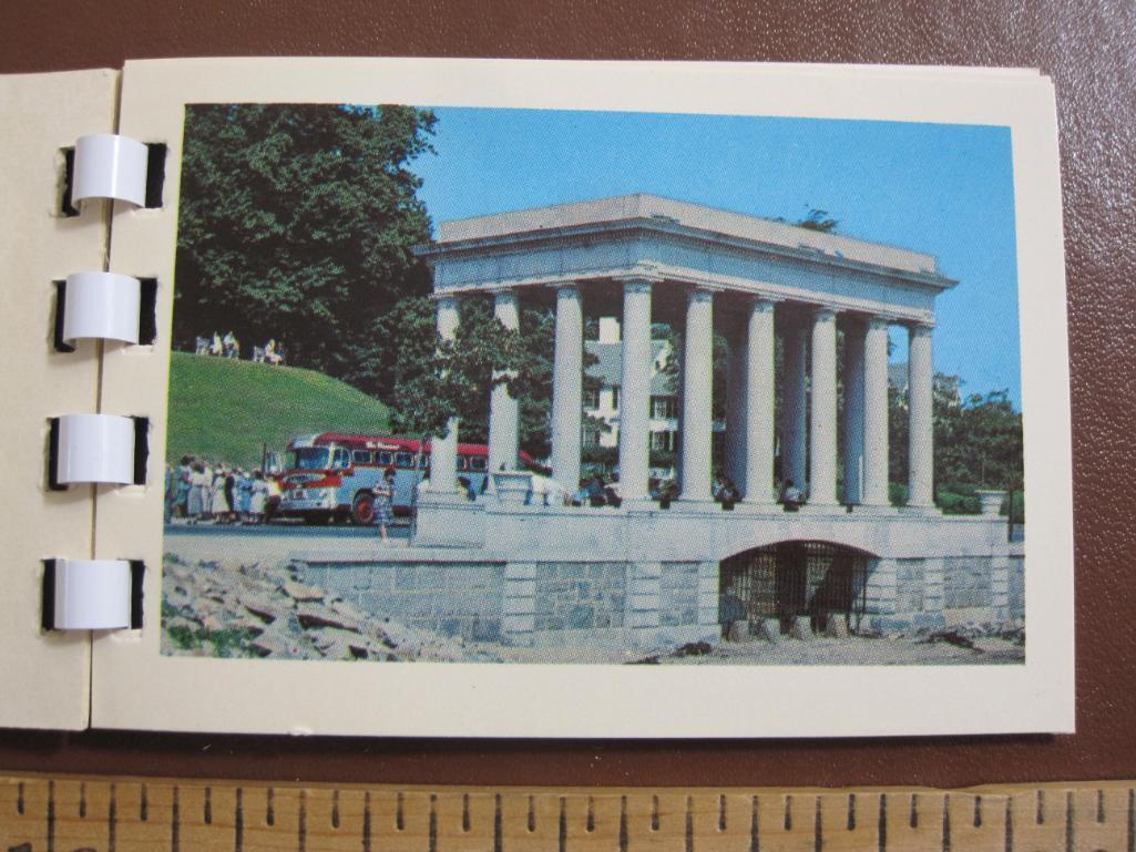 Five small souvenir photo booklets: Lake George, New York City, Niagara Falls, the White Mountains