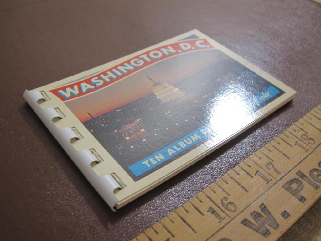 Three Washington DC small color souvenir booklets and one on Baltimore.