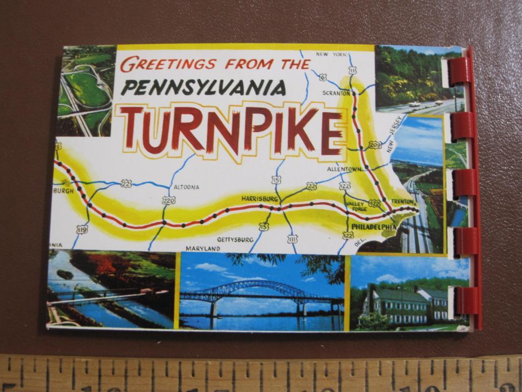 Four small Pennsylvania souvenir photo booklets on the PA Turnpike, Gettysburg, Pennsylvania Dutch