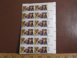 Block of 12 1972 100th Anniversary of Mail Order 8 cent US postage stamps, #1468