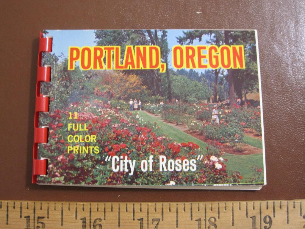 Five small Oregon souvenir photo booklets (2 on Portland, 3 on the Columbia River Highway and