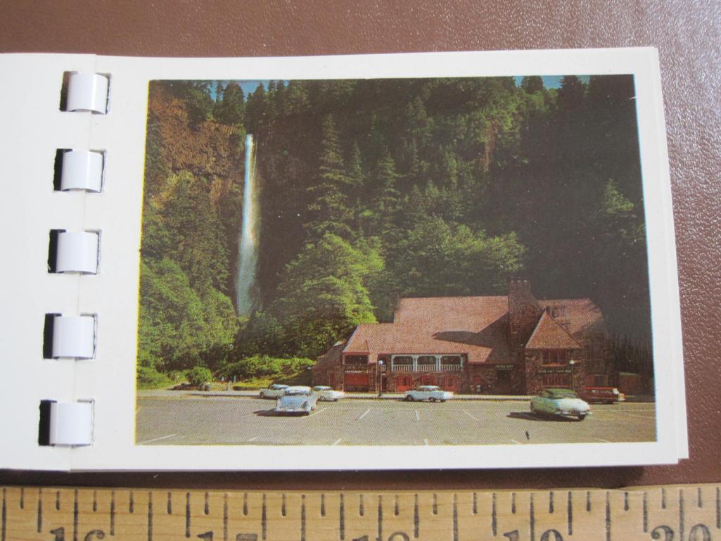 Five small Oregon souvenir photo booklets (2 on Portland, 3 on the Columbia River Highway and