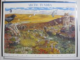 2003 "Arctic Tundra" philatelic souvenir sheet featuring 10 37 cent American wildlife-themed US