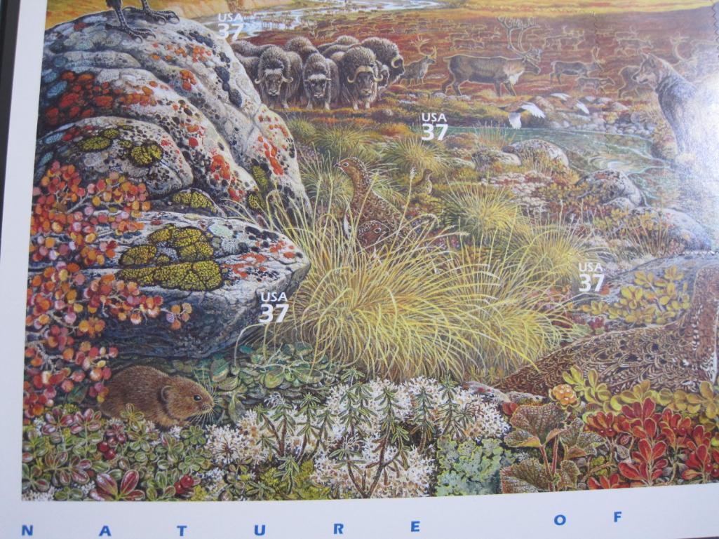 2003 "Arctic Tundra" philatelic souvenir sheet featuring 10 37 cent American wildlife-themed US