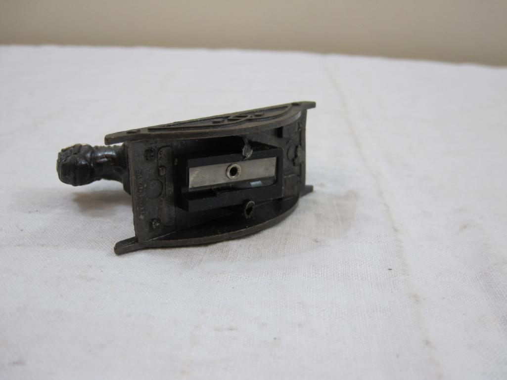 Vintage Metal Rocking Horse Pencil Sharpener, marked "Item No. 16", 3 oz