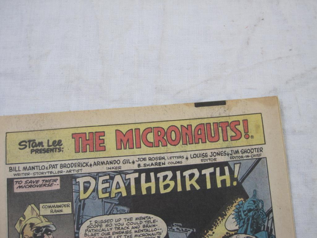 Five The Micronauts Comics Books Issues No. 22-26 (October 1980-February 1981), Marvel Comics Group,