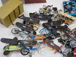 Toy Skateboard Lot including course, Tech Deck Skateboards, Bikes, and more, 4 lbs