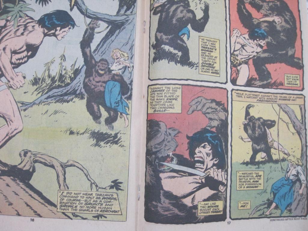 Four Tarzan Lord of the Jungle Comic Books Nos. 1-4, June-September 1977, Marvel Comics Group, 7 oz